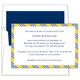 Yellow & Navy Repp Tie Invitations Image 1 of 5